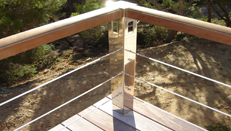 custom made stainless steel railings