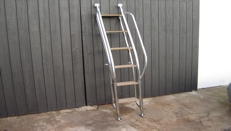 Stainless steel bathing ladders